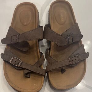 Steve Madden Brown Kids Sandals